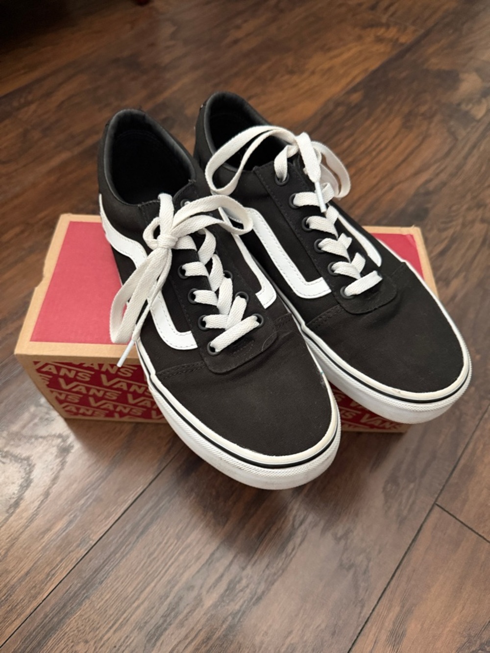 Vans Black & White Low-Top Sneakers